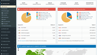 SEOprofiler ranking profiler