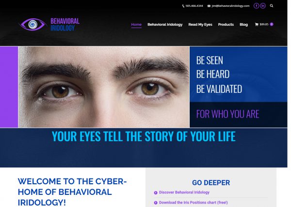 Behavioral Iridology Website